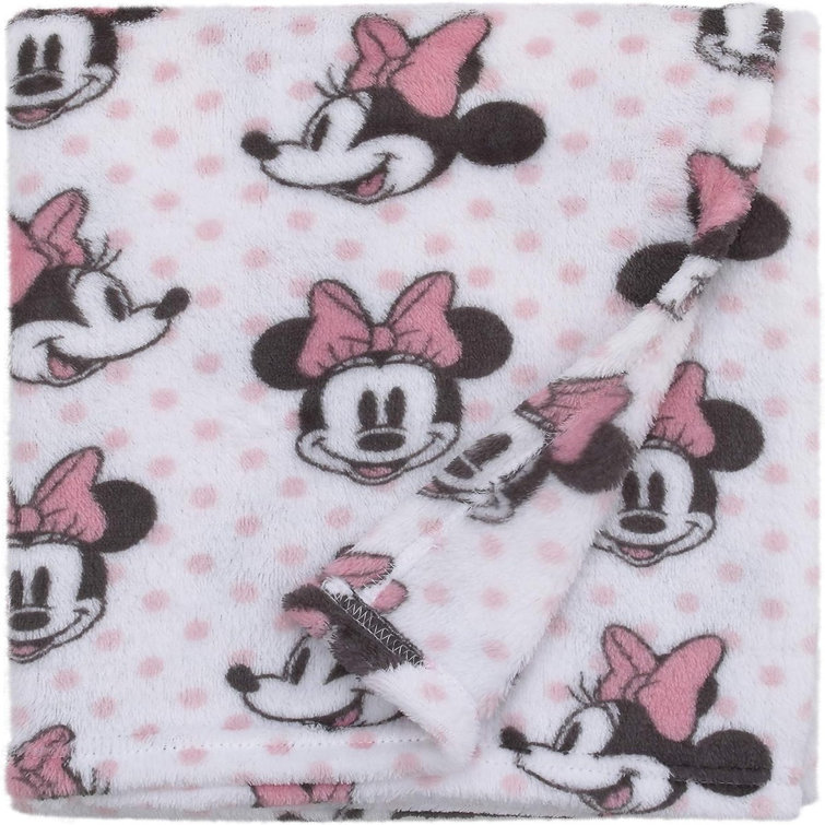 Disney Pink French Fiber Fabric Baby Blanket Reviews Wayfair